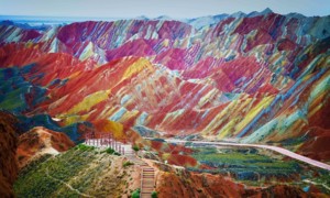 Landforms In China: Zhangye Danxia Mountains